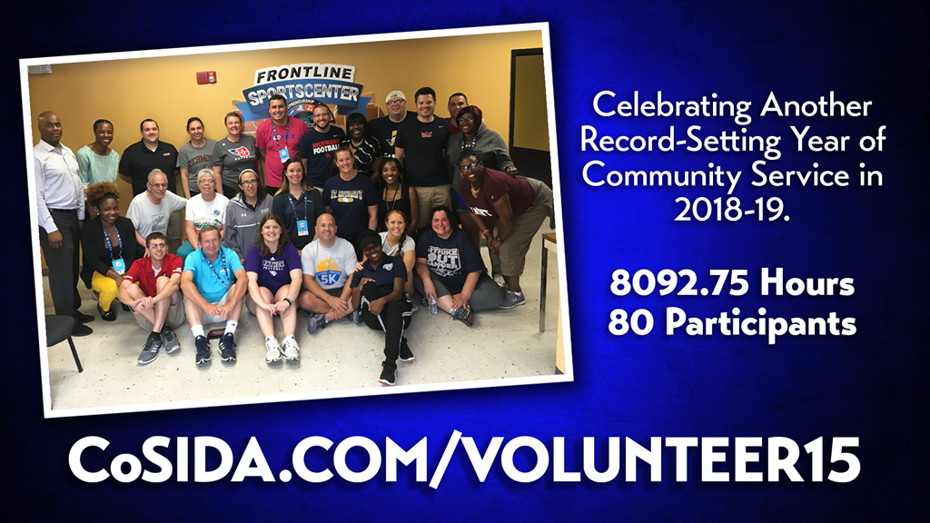 CoSIDA Members Set Record For Number of Volunteer Hours and Participants in 2018-19 Academic Year